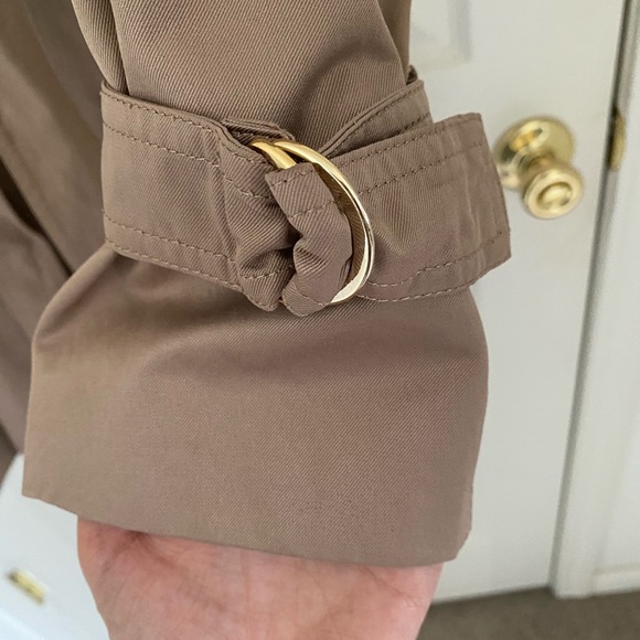 Ellen Tracy beige tan trench coat size small - Picture 4 of 11